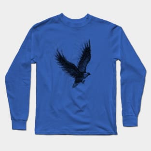 Flying Eagle Doodle Long Sleeve T-Shirt